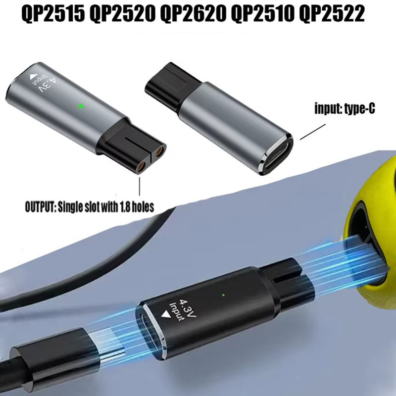USB​ Type C PD to DC 4.3V Power Adapter Converter for Philips Shaver Razor Electric Hair Clipper Fast Charge Connector