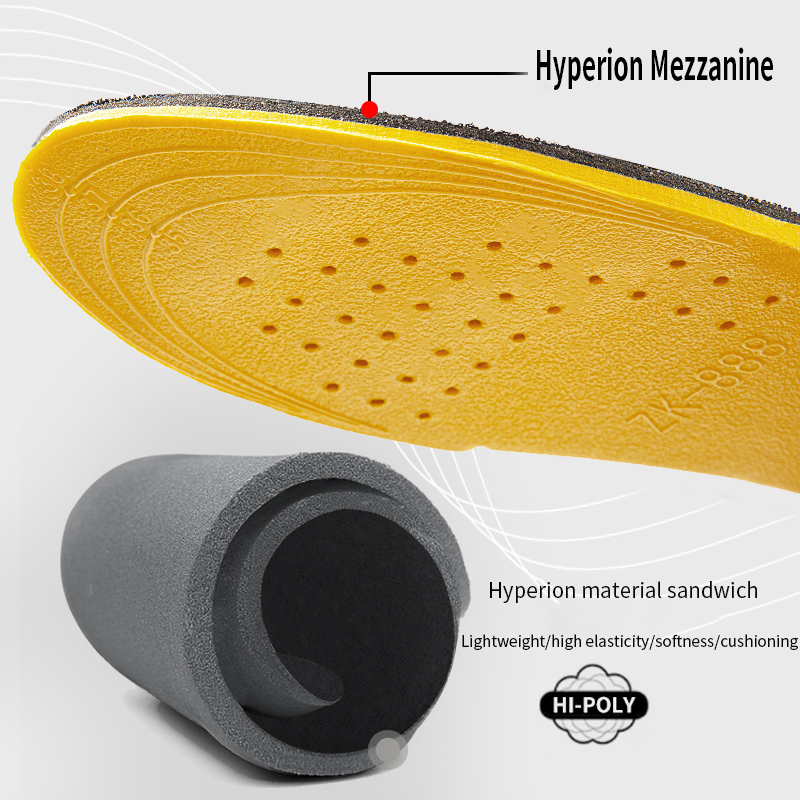 Plantillas invisibles para aumentar la altura para mujeres y hombres, zapatos amarillos para levantar el talón, almohadilla para la suela, cojín transpirable para el cuidado de los pies con absorción de impacto