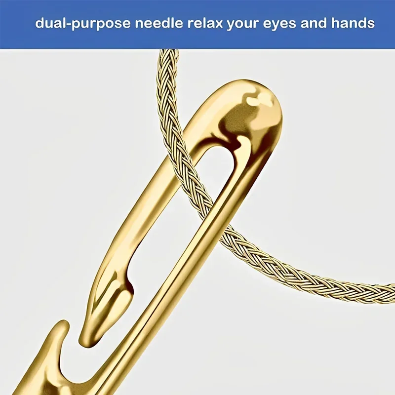 12/36 stücke Blind Nähen Nadel Ältere Edelstahl Schnelle Automatische Selbst-Einfädel Nadel Nähen Pins Punch Nadel Einfädler