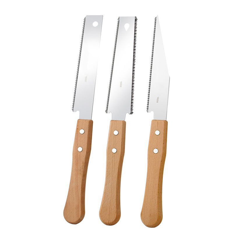 Sierra de mano de estilo japonés, sierra de madera de dientes finos de un solo/doble cara, sierra de mano Flexible de acero SK5, herramienta manual de jardín para carpintería