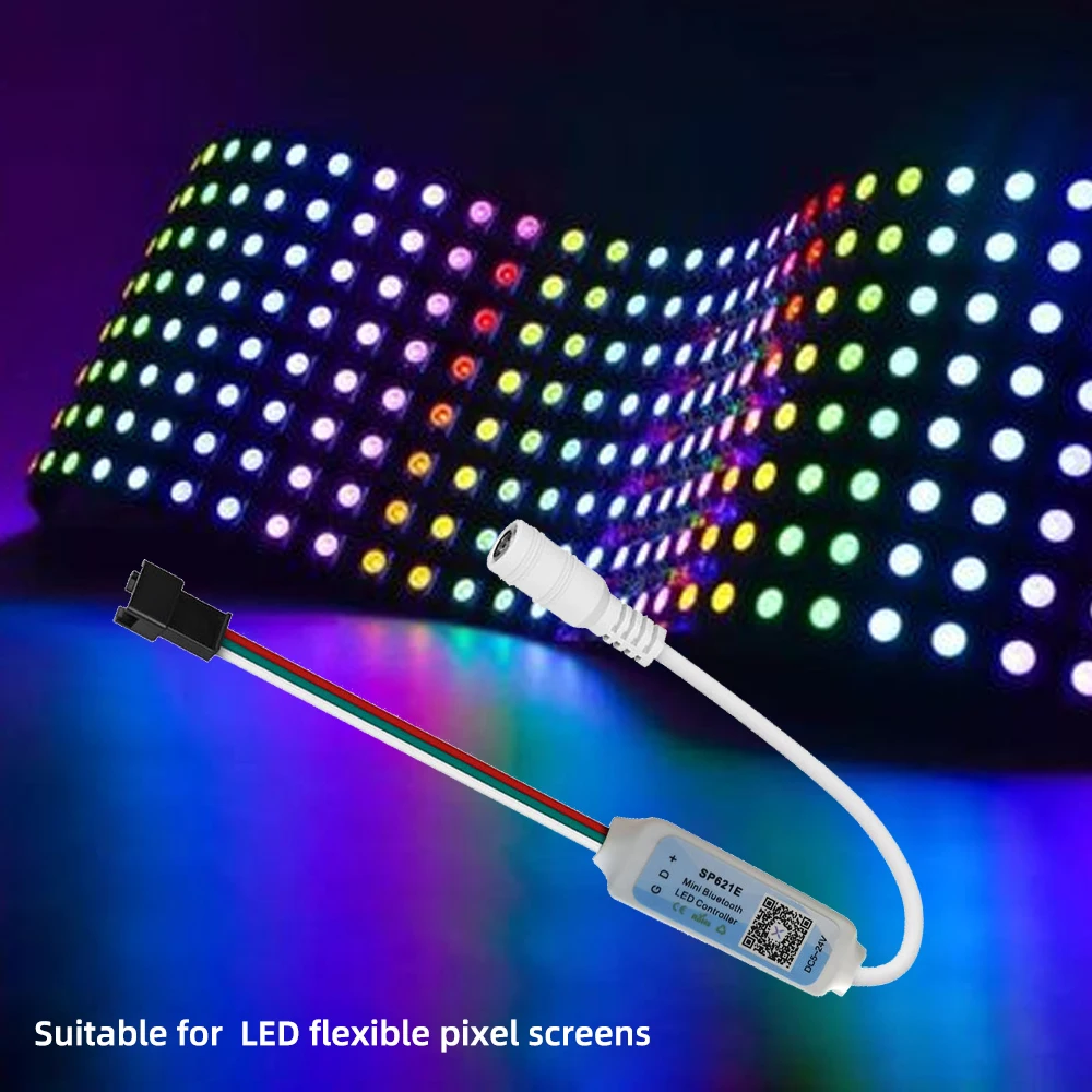 New Bluetooth Mini WS2811 WS2812B LED Controller USB 5V 12V 24V Dreamy Color Wireless IR Remote APP Dimmer for  Addressable LED