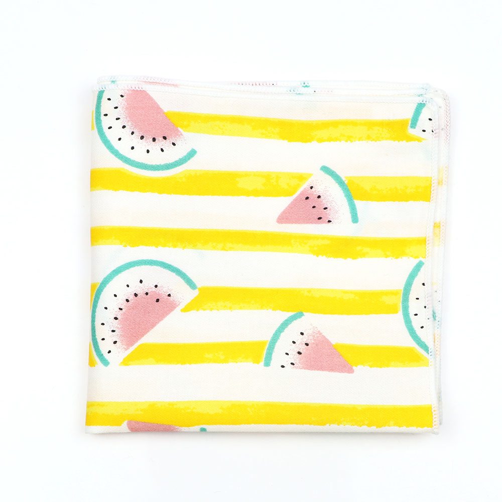 ผู้ใหญ่/เด็กการ์ตูนผ้าเช็ดหน้าผ้าฝ้ายสัตว์ผลไม้ดอกไม้รูปแบบ Hanky Party Casual สีชมพูสีฟ้ากระเป๋าสแควร์งานแต่งงาน Hankies
