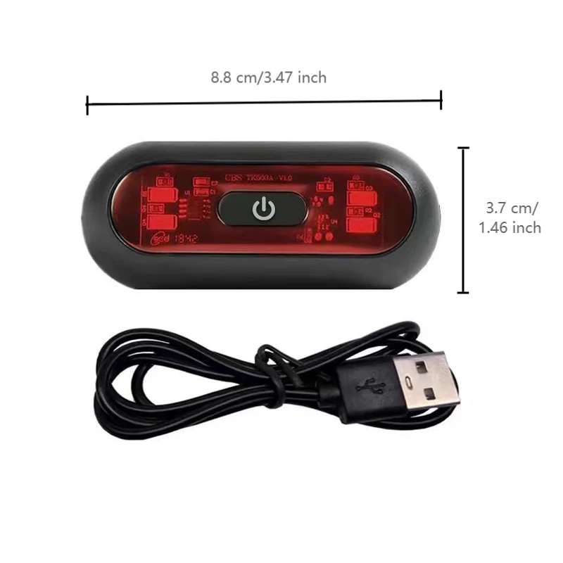 Lubes Para Casco Fiets Achterlicht Motorfiets Fietshelm Veiligheidssignaal Waarschuwing Achterlicht Waterdicht Moto Helm Led Licht