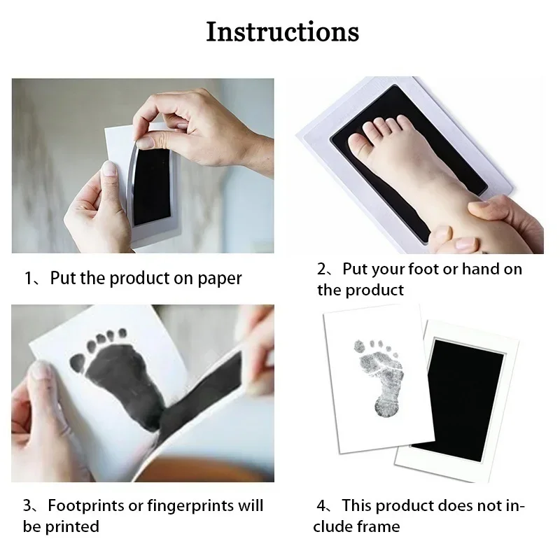 2 ชุดสัตว์เลี้ยงรอยเท้าสุนัข Handprint Pad การพิมพ์ปลอดสารพิษ Pad รอยเท้าสัตว์เลี้ยงเด็กมือและฟุตพิมพ์ Pad Footprint PAW ของขวัญอาบน้ํา