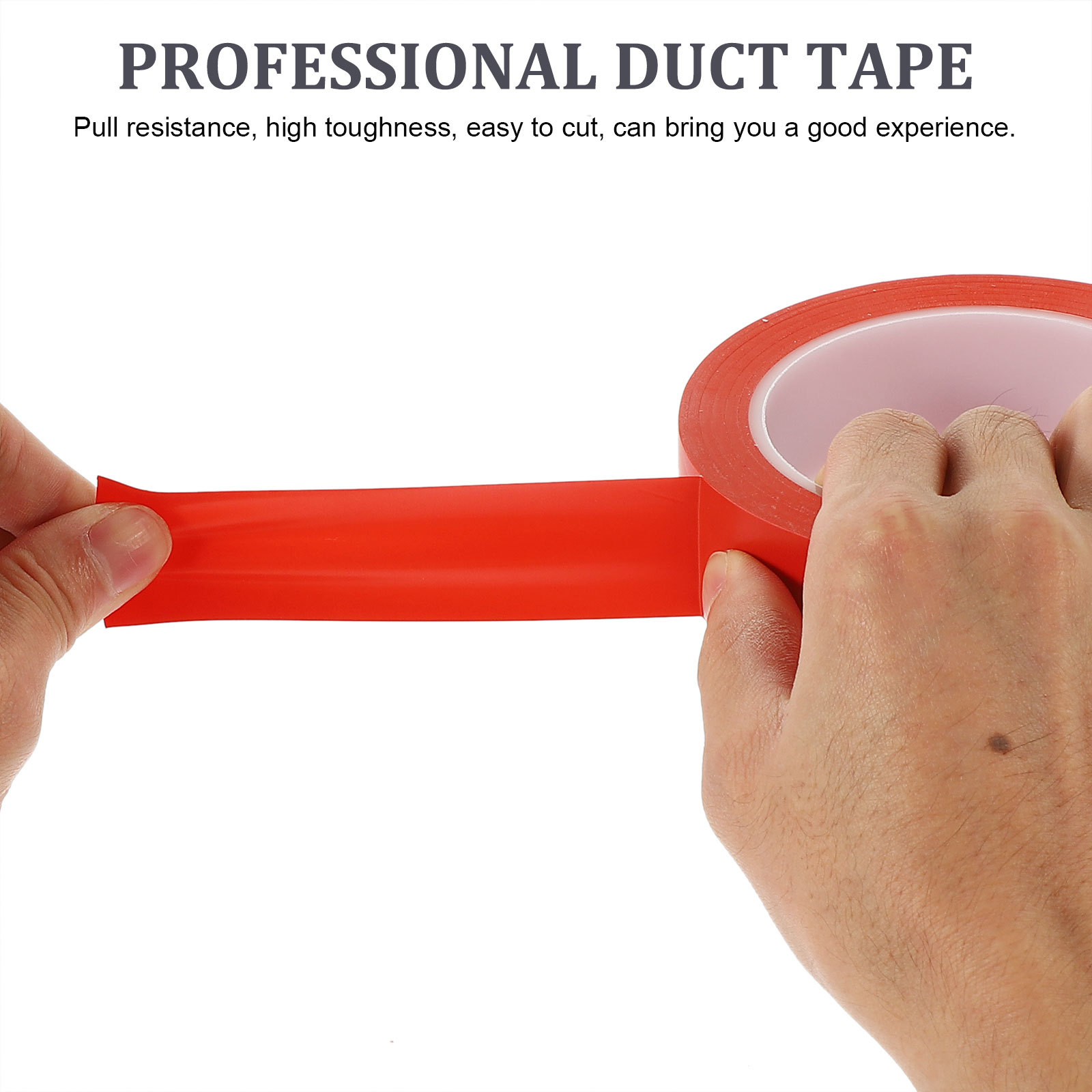 Duct Tape Professional Heavy Duty Multi-Function Wrapping Sealing Carpet Packaging 5 Rolls High Toughness Easy Cut Long Service