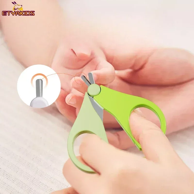 Sicherheit Mini Nagelknipser Schere Cutter Praktische tägliche Baby Nagelschale Schere Maniküre Werkzeug Baby Nagelpflege für Neugeborene Baby