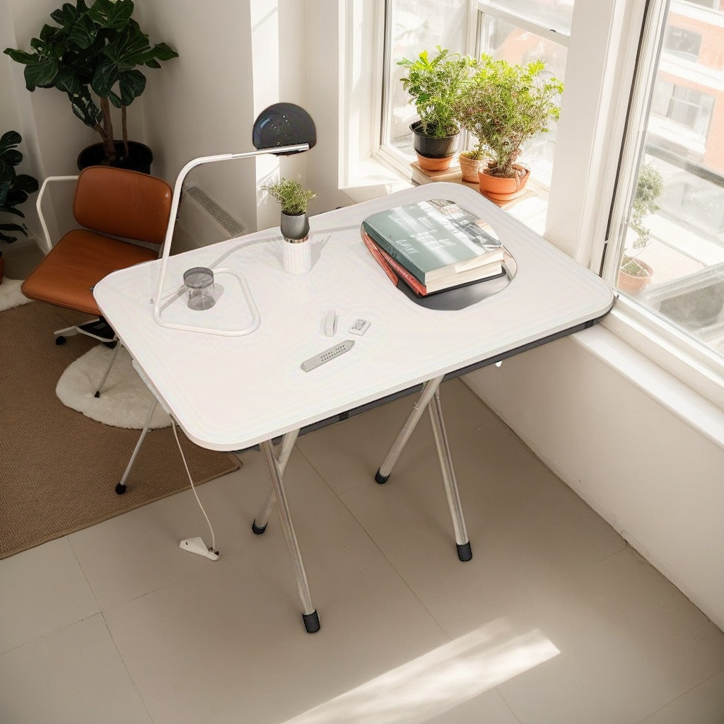 Table pliante multifonctionnelle – Bureau peu encombrant et table à manger pour la maison, l'espace et l'exposition de location, table facile à transporter