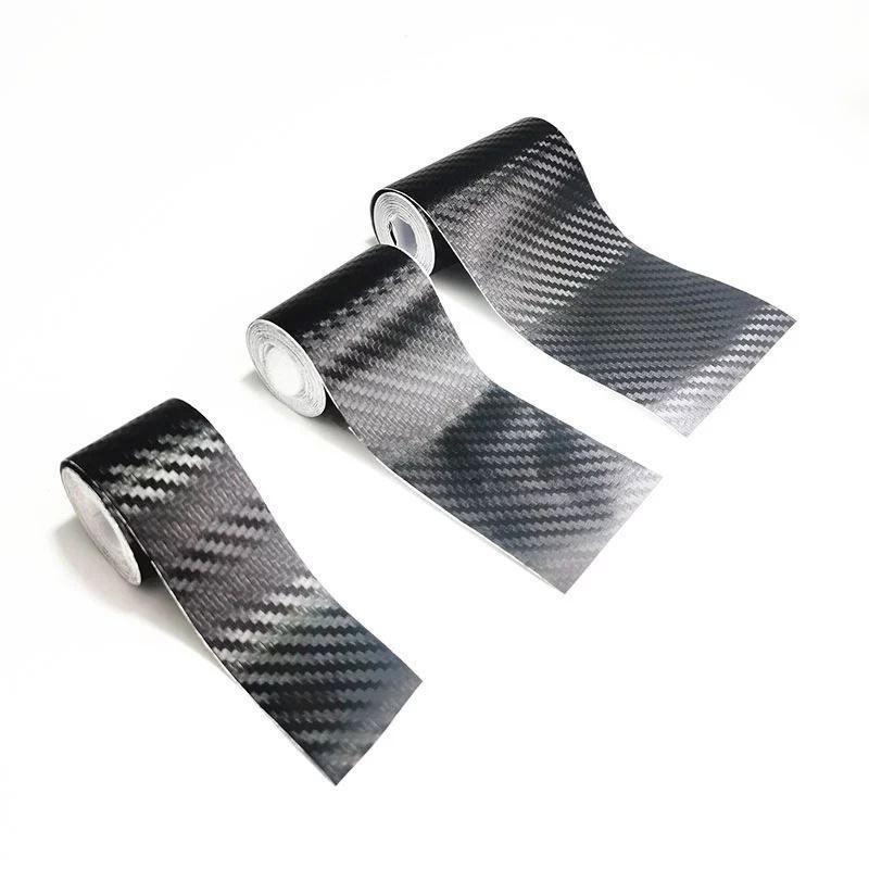 3D Carbon Fiber Car Sticker Protector Strip Car Door Sill Side Mirror Anti Scratch tape Waterproof Protect Film