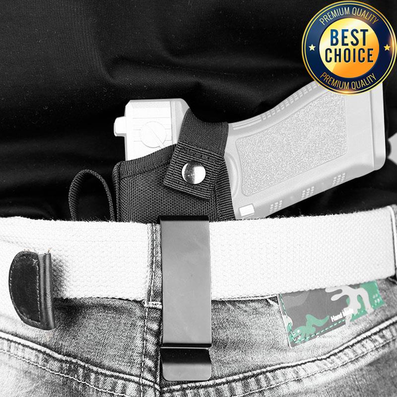 Molle direita esquerda intercambiável tático pistola mão coldre caça preto revista slot titular saco