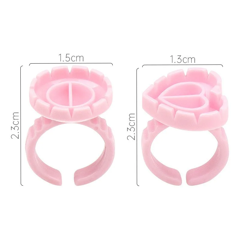 50/100 Viên Sỉ Dùng Một Lần Mi Keo Quạt Ly Nhẫn Giá Đỡ Hộp Đựng Hình Xăm Sắc Tố Cây Nối Mi Dụng Cụ Làn Mi Tiếp Liệu