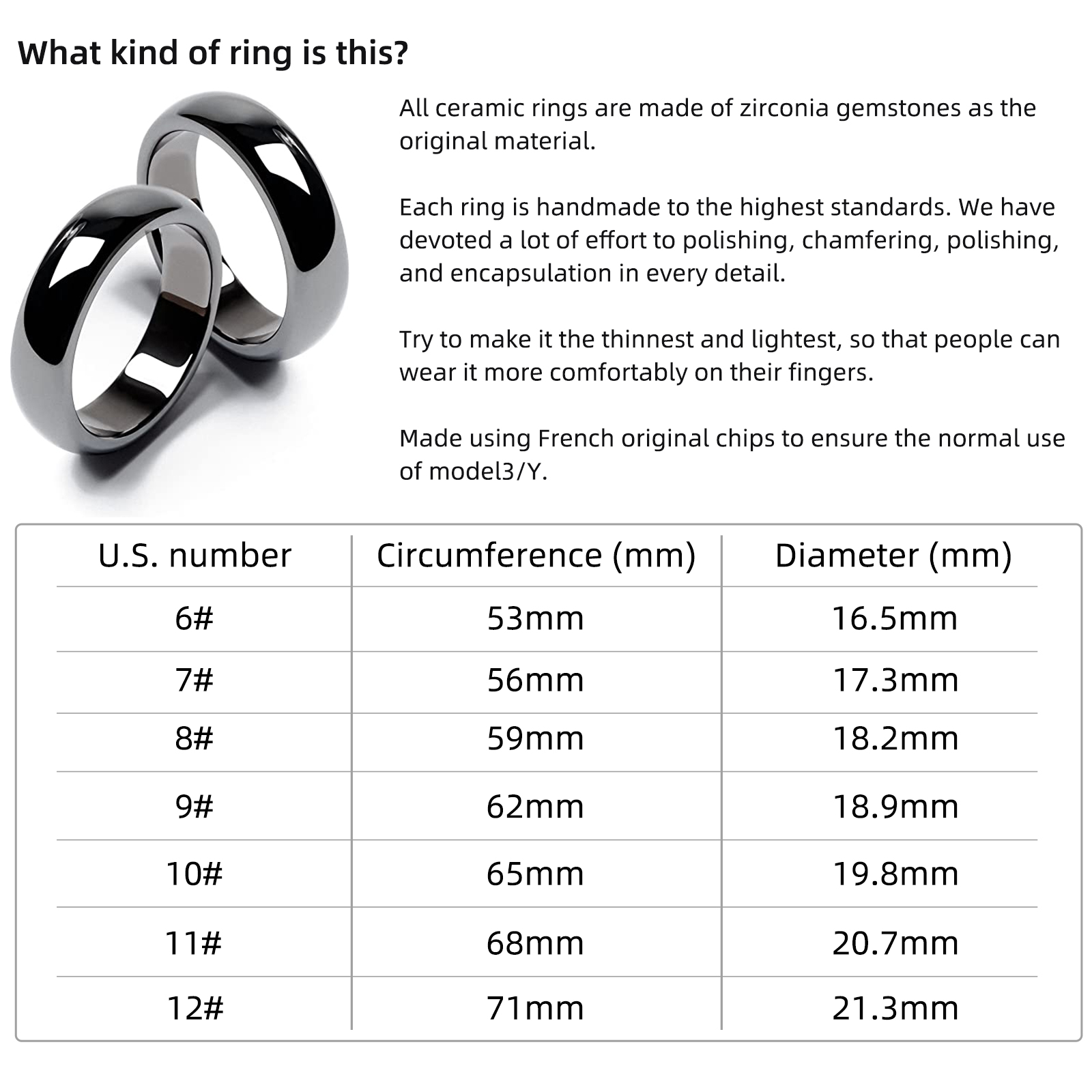 RFID-керамический аксессуар для смарт-кольца Tesla для Tesla Model 3/Y/X/S, замена брелока и открытой дверцы с картой ключа