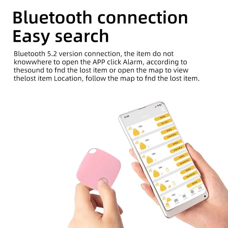Rastreador de alarme Bluetooth inteligente funciona com encontrar meu aplicativo dispositivo anti-perda para localizador de substituição de etiqueta de iPhone com classificação MFI