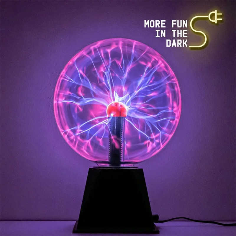 3/4/5/6 Polegada bola de plasma mágica lâmpada led atmosfera luz noturna apenas toque sensível vidro plasma luz decoração do quarto crianças presentes