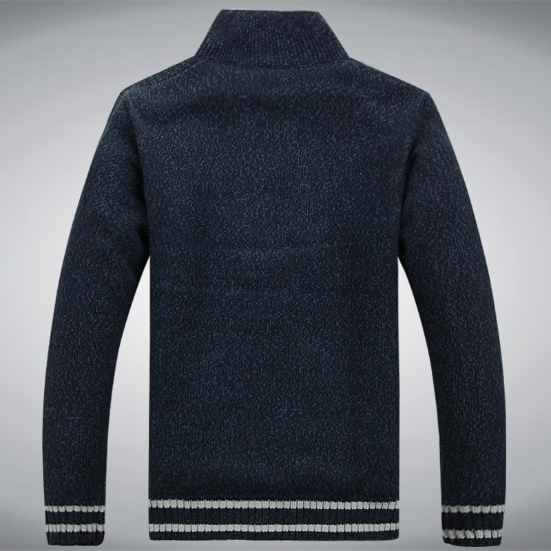 Fleece Warm Mann Pullover Wolle Liner Winter Strickjacke Verdicken Mantel Casual Baumwolle Schwarz Weiß Rot Herren Winter Jacke