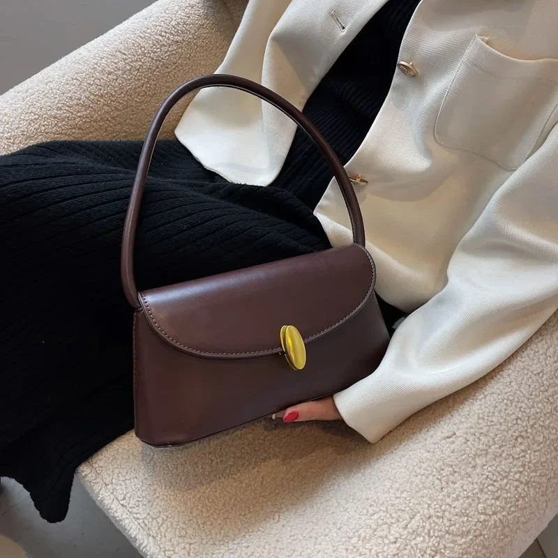 ใหม่ SAVETTE Symmetry 27 Pochette Tote กระเป๋าผู้หญิงแฟชั่นกระเป๋าสีทึบคุณภาพสูงกระเป๋าถือกระเป๋า