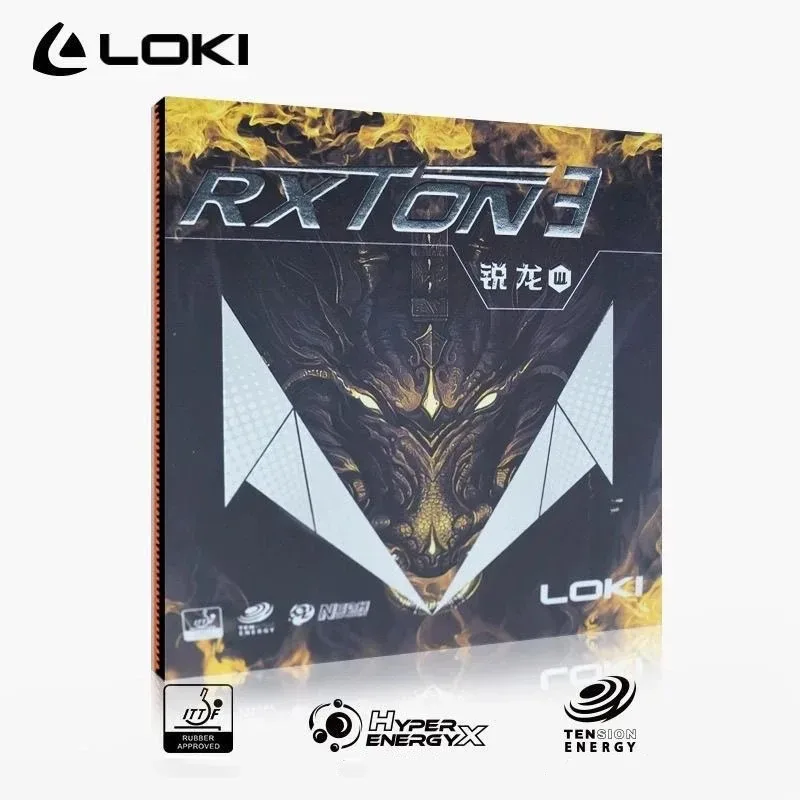 Original LOKI RXTON 3 collant Tennis de Table en caoutchouc Ping-Pong éponge en caoutchouc Table Tenis gâteau éponge Ping-Pong accessoires