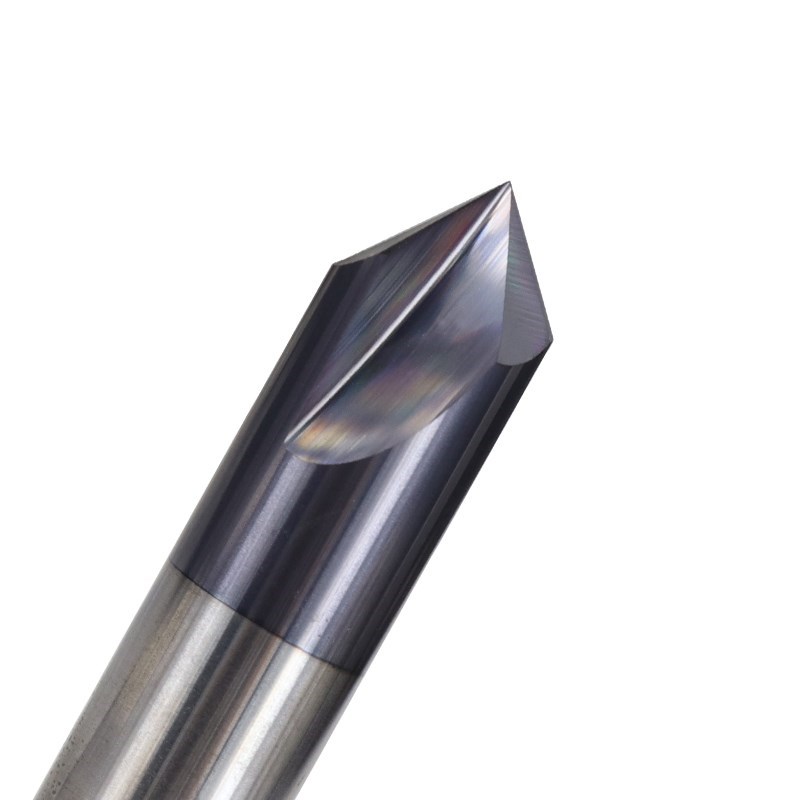 Fresa per smusso 60 90 120 gradi fresa per smussatura in metallo duro bordi per sbavatura V Grove Router Bit 3 flauti fresa CNC
