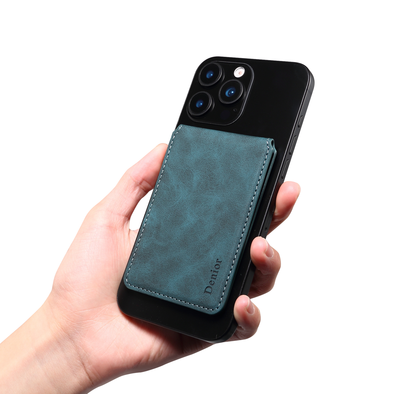 Denior Magnetic Card Holder Leather Card Bag Suitable For Magsafe Function Phone Case