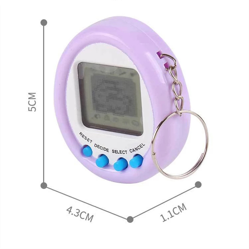 1Pcs 90S Nostalgic Tamagotchi Electronic Pets Console Kid’s Toy Portable Keyring Funny Virtual Cyber Toy Christmas New Year Gift