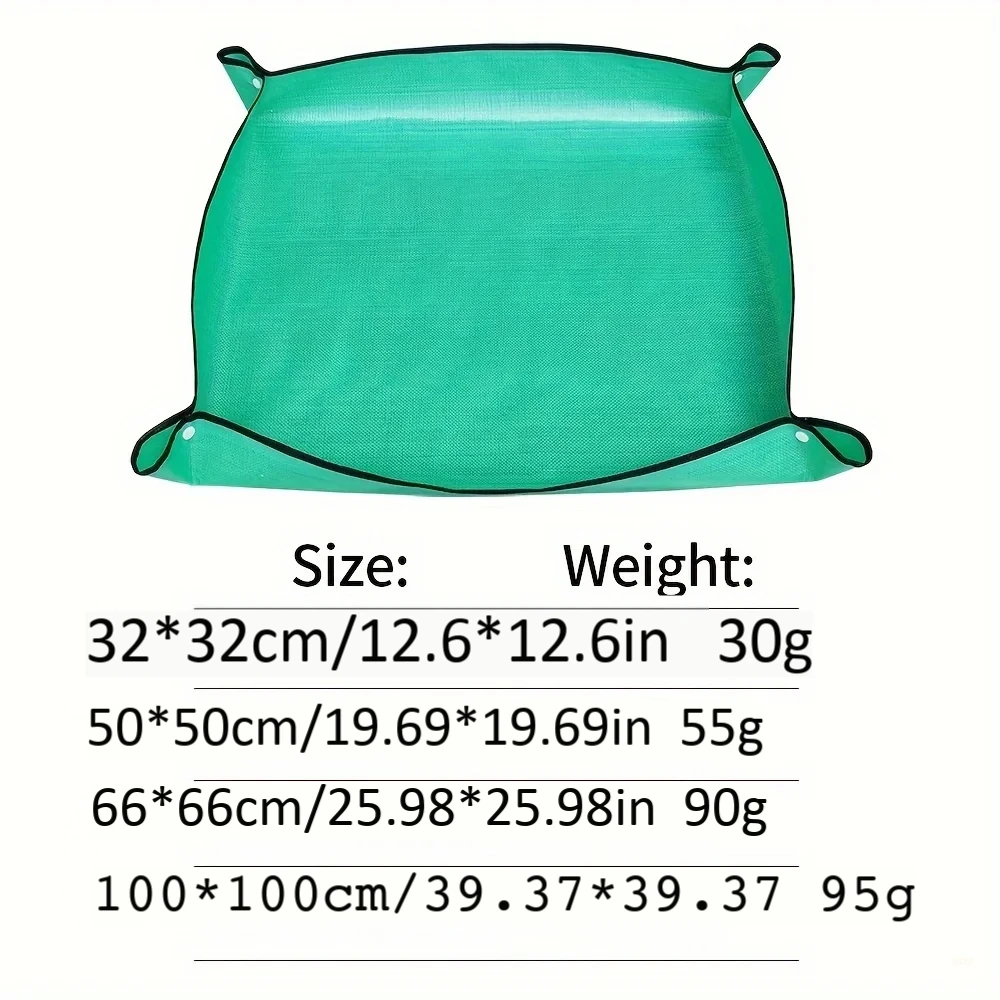 1 stücke Pflanzmatte 50 cm - 100 cm Gartenarbeit Blumentopf Pad Faltbare Garten Pflanze Blumentopf Umpflanzen Wasserdichte Matten