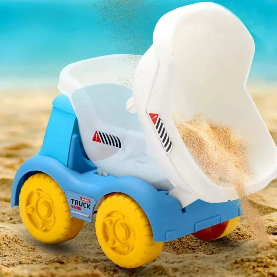 Kit OceanX 15 em 1 Beach Explorer - Conjunto de areia e água STEM com ATV removível e pá hidráulica