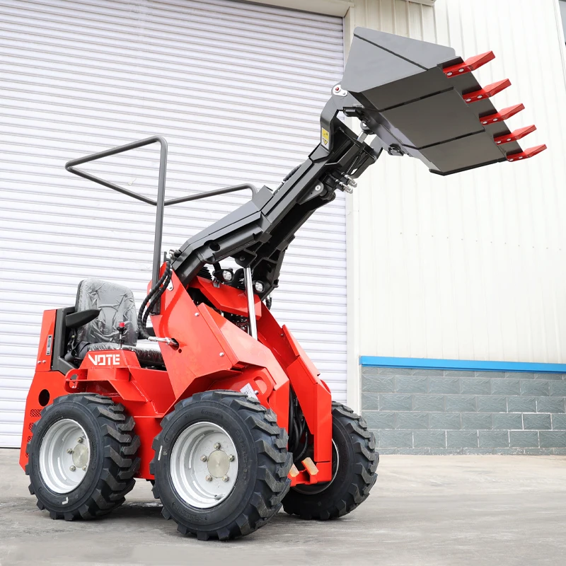 Free Shipping Hydraulic Mini Track Skid Steer Front End Mini Skid Steer Loader Recruit Agent Mini Skid Steer Loader 5 customized