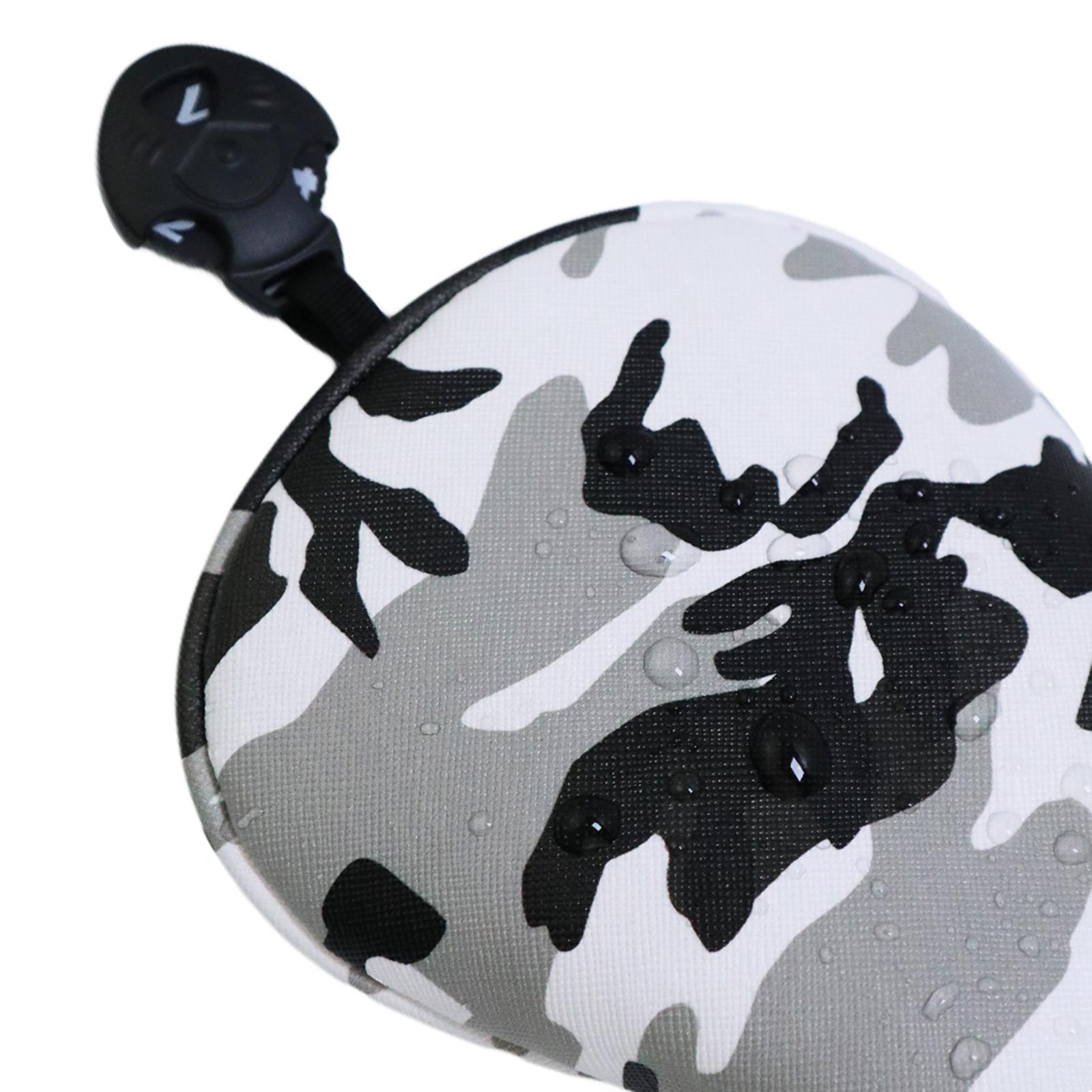 Durable Camo Golf Wood Head Cover Driver Fairway Headcover Sleeve Protector