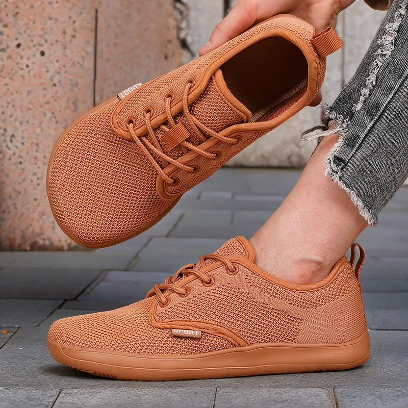 Breite Zehen-Männerschuhe, atmungsaktiv, gestrickt, Mesh, bequem, Barfuß, lässig, vielseitig, weiche Sohle, breite letzte Schuhe, Wanderschuhe 2025,