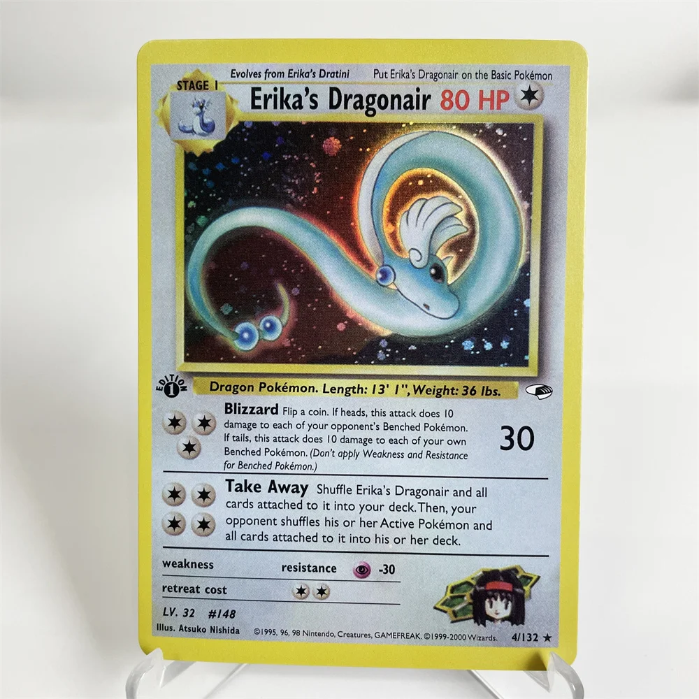 ホログラフィック PKM コレクションカード PTCG プロキシカード ブルーコア紙カード キッズ PKM ダークライチュウ/ドラゴナイト/アンブレオン/スイコンク