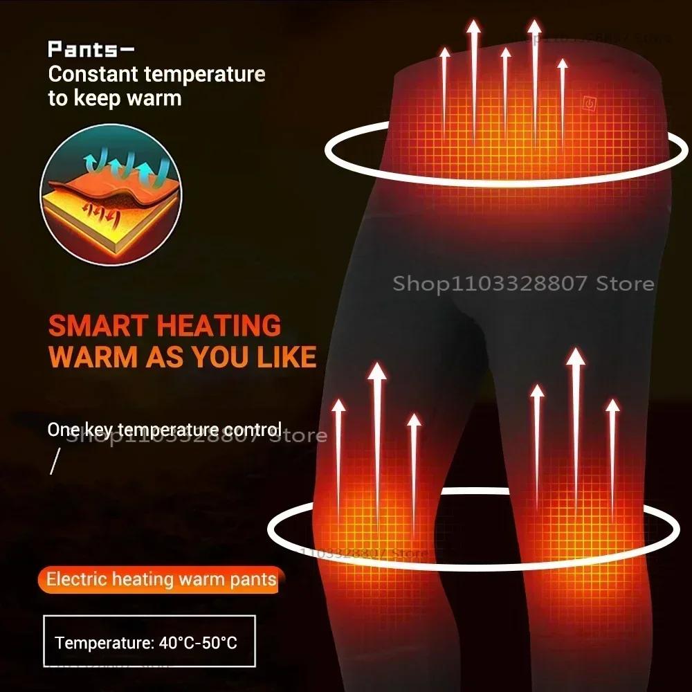 28 obszarów damska bielizna podgrzewana mężczyźni zima Outdoor Camping USB ogrzewanie elektryczne narciarska bielizna termiczna motocykl S-5XL