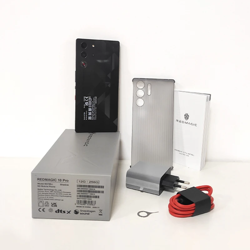 RedMagic 10 Pro, wersja globalna, 6,85 punktów, Snapdragon 8 Elite, 7050 mAh, ładowanie 100 W, 50 MP, NFC, 12 GB RAM, ROM 256 Go, inteligentny telefon