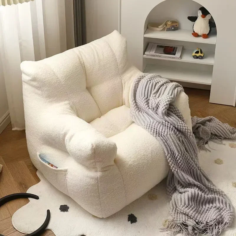 3-8 Age Children's Sofa Boy Girl Chair Soft Fleece Armchair Couch Pet Kids Furniture Frameless