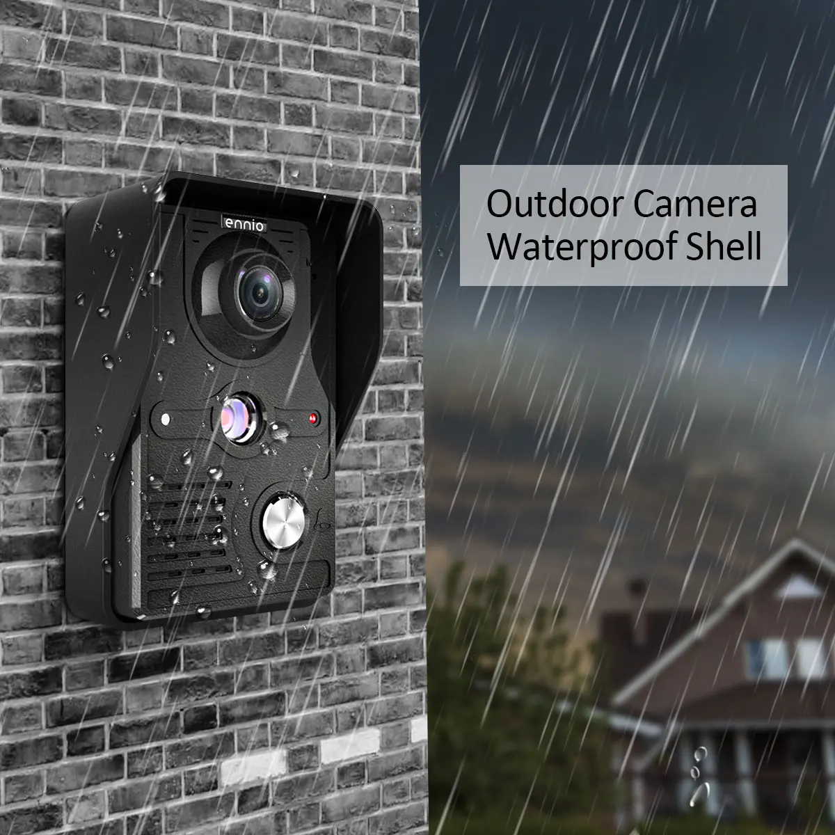 Nova 7 polegada monitor de vídeo campainha interfone de vídeo com 1200tvl câmera ao ar livre à prova de intempéries sistema de intercomunicação do telefone da porta ip65