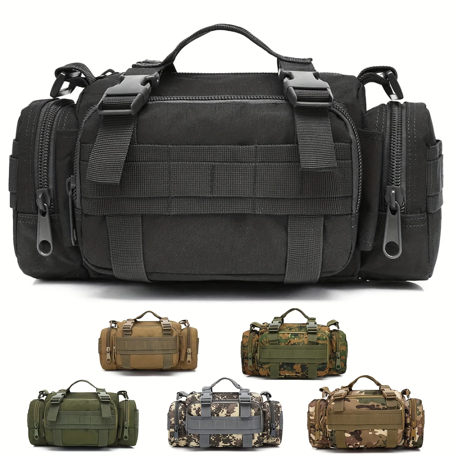Bolsa de cintura multifuncional para esportes ao ar livre, bolsa de cintura para pesca, corrida e equipamento fotográfico