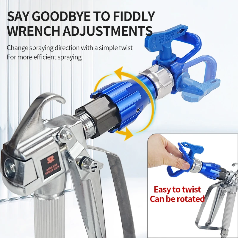 Airless Paint Spray Gun Fan Pivot Rotary Joint 360° Rotation Airless Spray Gun Accessory