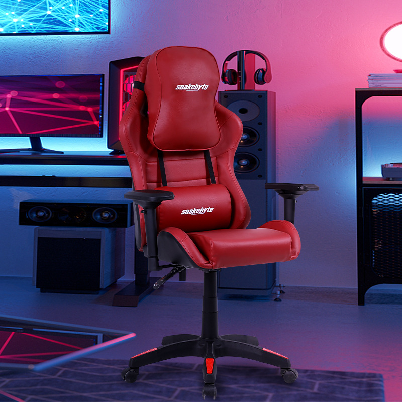 Hồng Chơi Game Cho Bé Gái Máy Tính Ghế Cao Thoải Mái Điều Chỉnh Ghế Văn Phòng Gối Tựa Đầu Gối Thắt Lưng Xoay