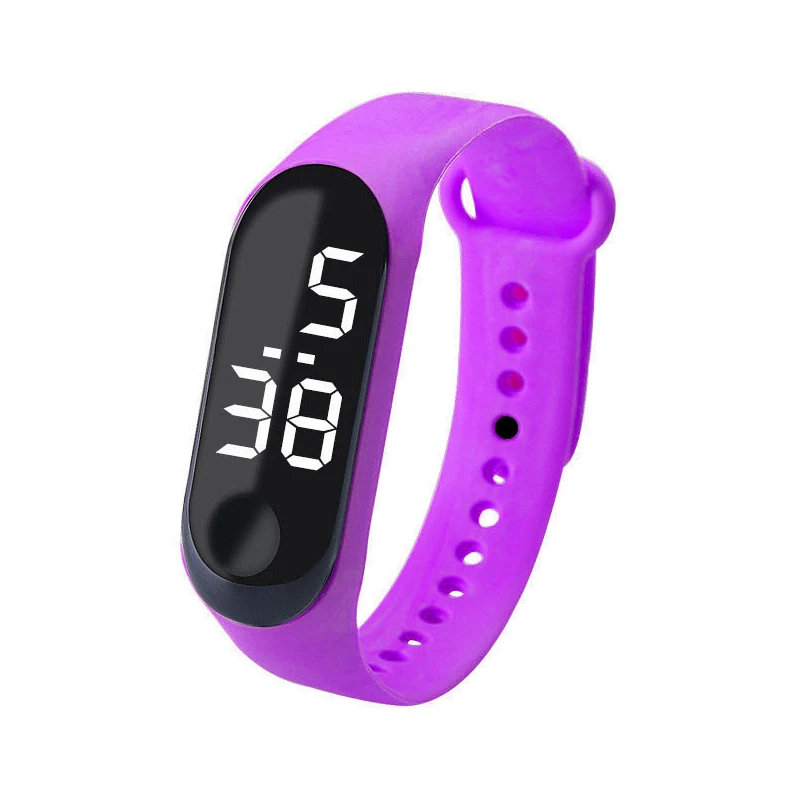 Reloj Digital LED para hombres y mujeres, pulsera deportiva informal a la moda para niñas, relojes para niños, reloj de pulsera electrónico de silicona para niños