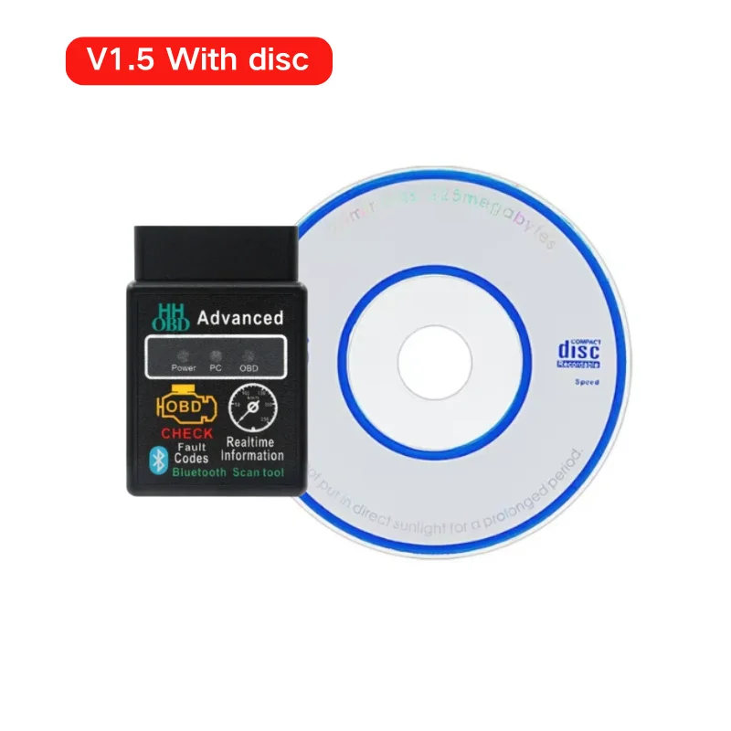 Bluetooth elm327 obd2 leitor de código de carro scanner v1.5 detector de falhas verificar ferramentas de diagnóstico automotivo do motor para ios/android/pc