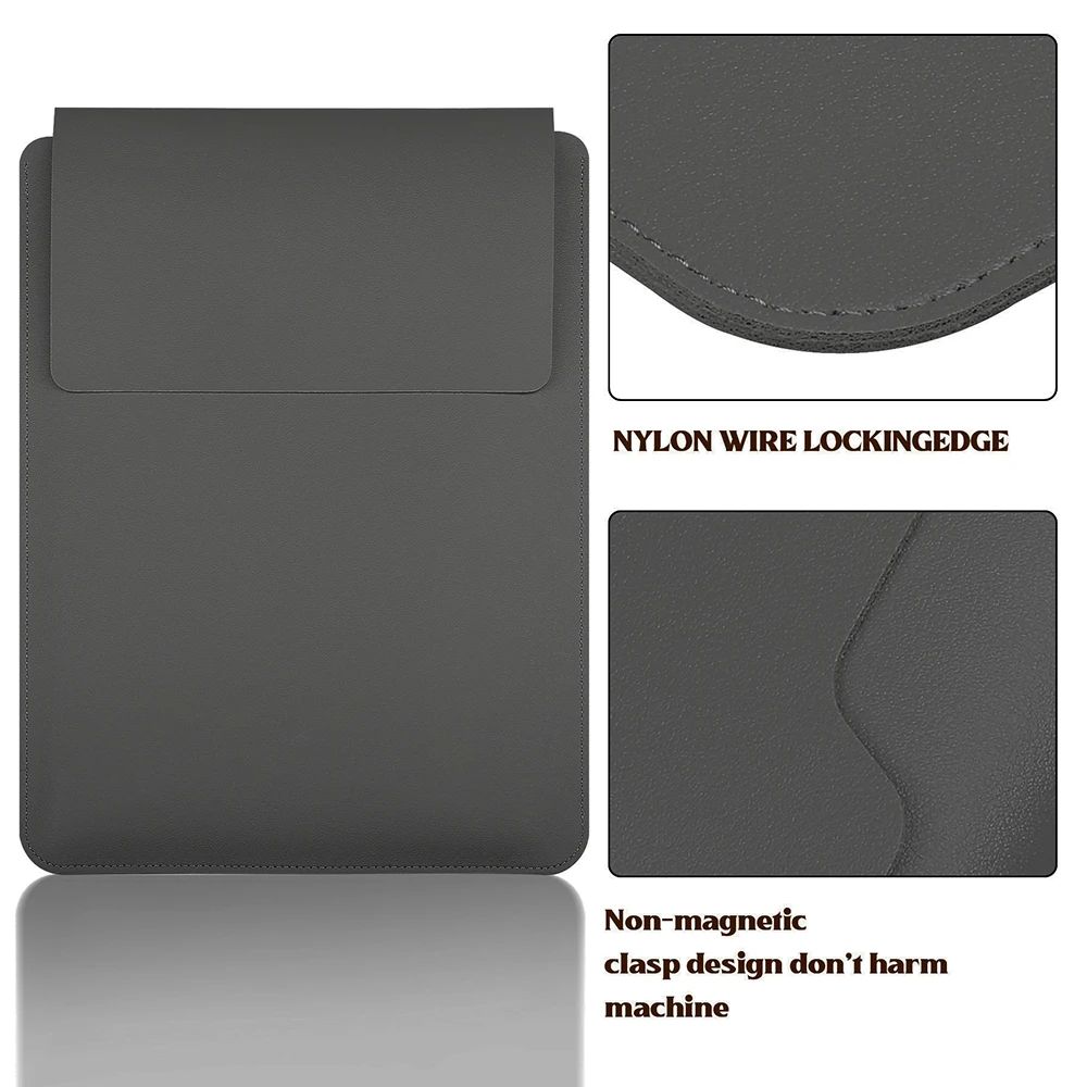 Laptop Bag, 13/13.3/14/15/15.4/15.6/16 Inch, Notebook Computer Mouse Pad, Pu Leather Bladder Bag, Computer Bag Accessories