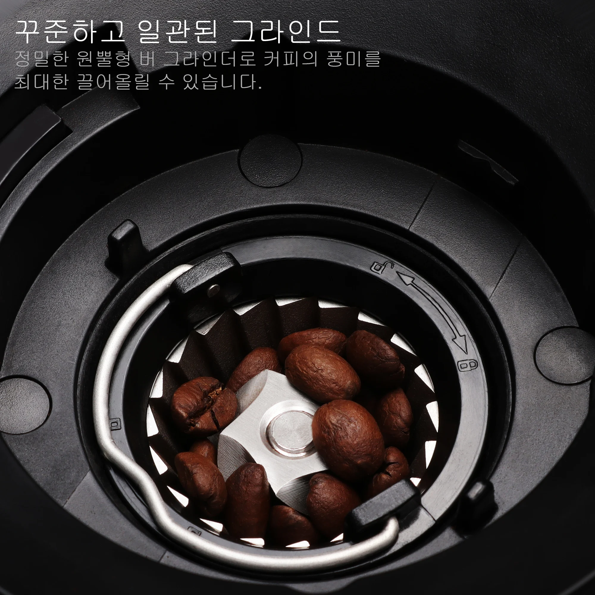 BioloMix 자동 버 밀 전기 커피 그라인더, 30 기어, 에스프레소 아메리칸 커피 붓기, 비주얼 원두 보관용