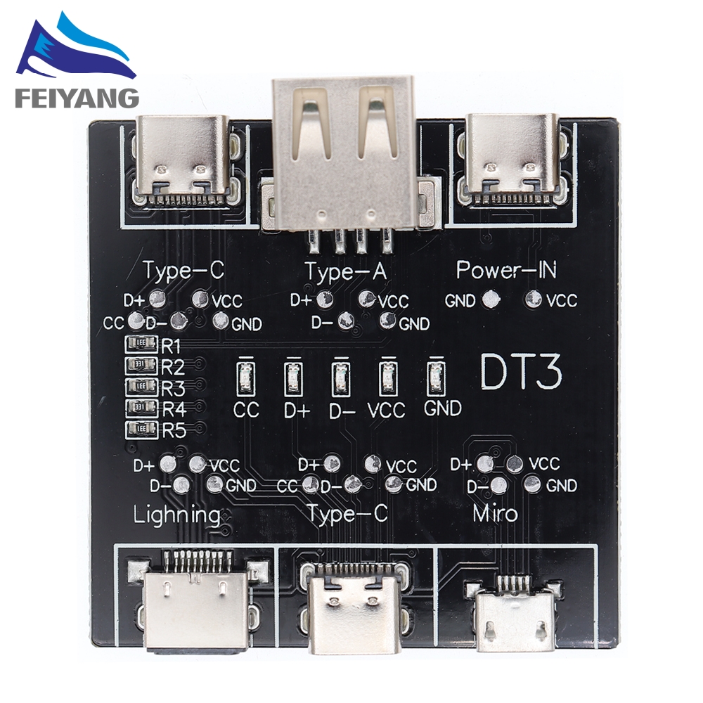 Placa de detección de Cable de datos SX DT3, probador de Cable Micro USB C tipo C, herramienta de diagnóstico de conmutación de cortocircuito y apagado para iOS y Android
