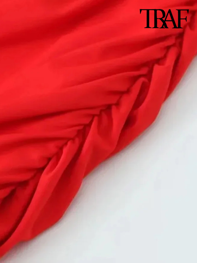 ONKOGENE Frauen Mode Mit Versammelt Aushöhlen Midi Kleid Sexy Asymmetrischem Hals Dünnen Trägern Weibliche Kleider Vestidos Mujer