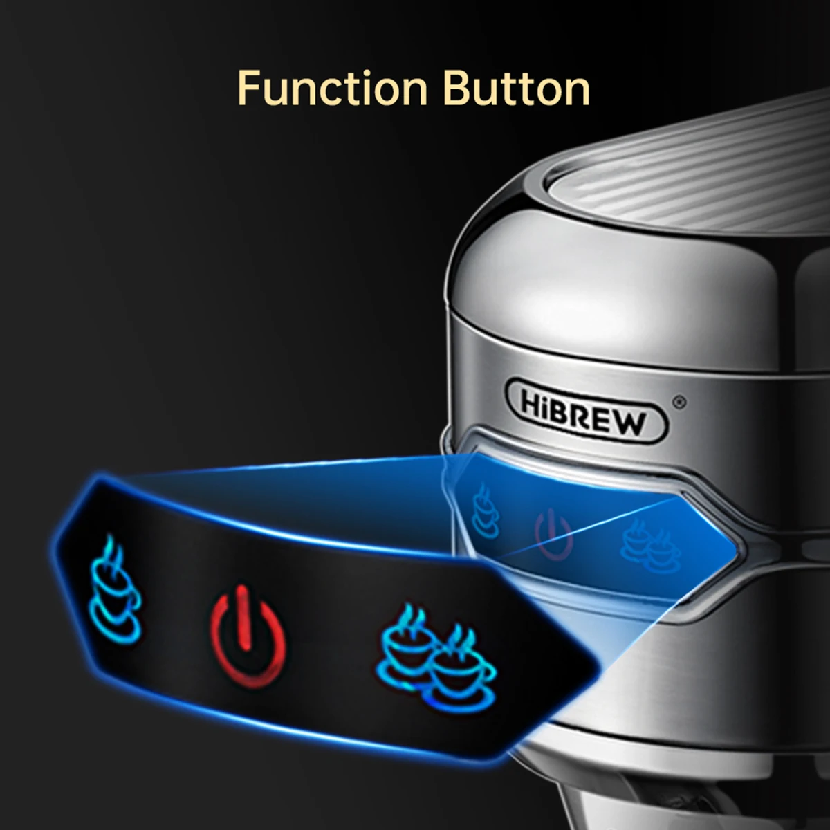 Macchina per caffè HiBREW Cafetera 20 Bar Inox Semi automatica Super Slim ESE POD e macchina per caffè espresso in polvere Acqua calda H11