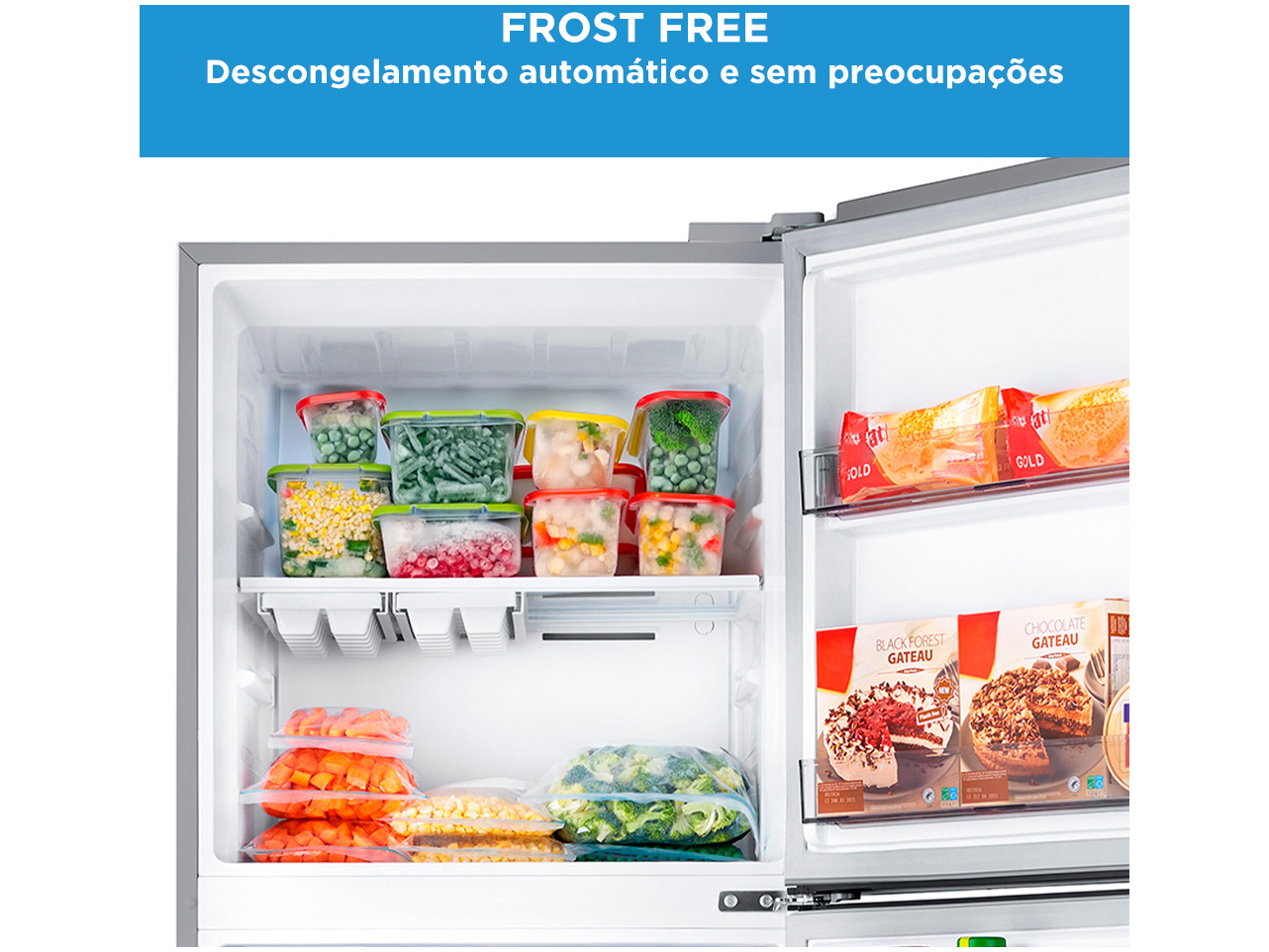 Geladeira/Refrigerador Midea Frost Free Duplex 425L MD-RT572EVD461 - 110V