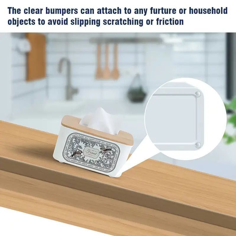 100 Stück 8 x 2 Schubladen, selbstklebende Antikollisionsmatte, Schneidebrett, Möbelstoßstange, Schranktür-Schallschutz, transparent