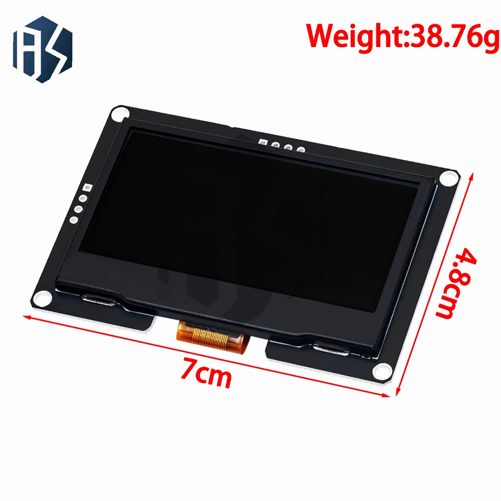 2.42-inch High-Contrast OLED Display Module - 128×64 Resolution, I2C/SPI Interface, White/Blue Options