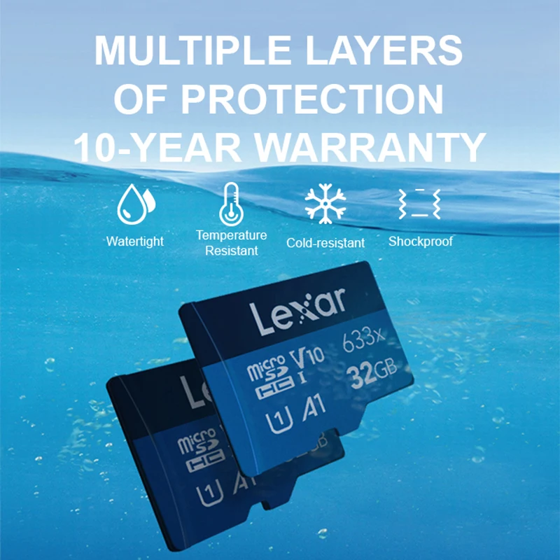 Lexar Original Micro SD Card 256GB 128GB 64GB 32GB Memory Card Up to 100MB/s Read A2/A1 microSDHC/microSDXC TF Card