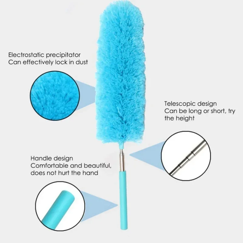 ไมโครไฟเบอร์ Duster แปรงขยายมือฝุ่น Anti Dusting แปรงเครื่องปรับอากาศภายในบ้านรถเฟอร์นิเจอร์ทําความสะอาด