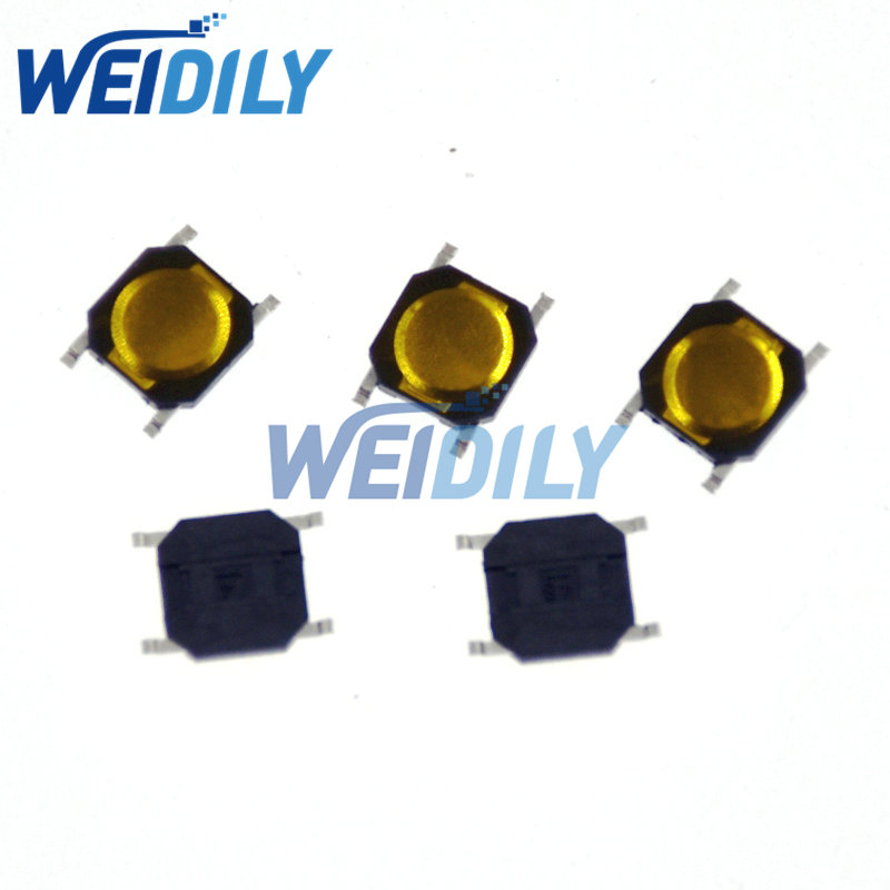 100PCS 3*4*2.5Mm SMD Tact Chuyển Đổi 4 Pin Cảm Ứng Chuyển Đổi Vi Nhấn Nút Chuyển Mạch 3X4X2.5H Trắng Nút Xe Từ Xa Chính Nút B
