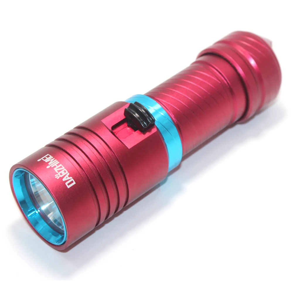 La mejor linterna de buceo L2, lámpara de buceo, luces de buceo LED subacuáticas, antorcha de atenuación continua de 3800 lúmenes para acampar, pescar